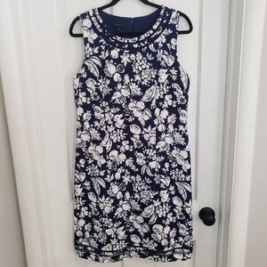 Talbots Womens Shift Dress SIZE 12 Fruit Print Resort Office Vacation Summer